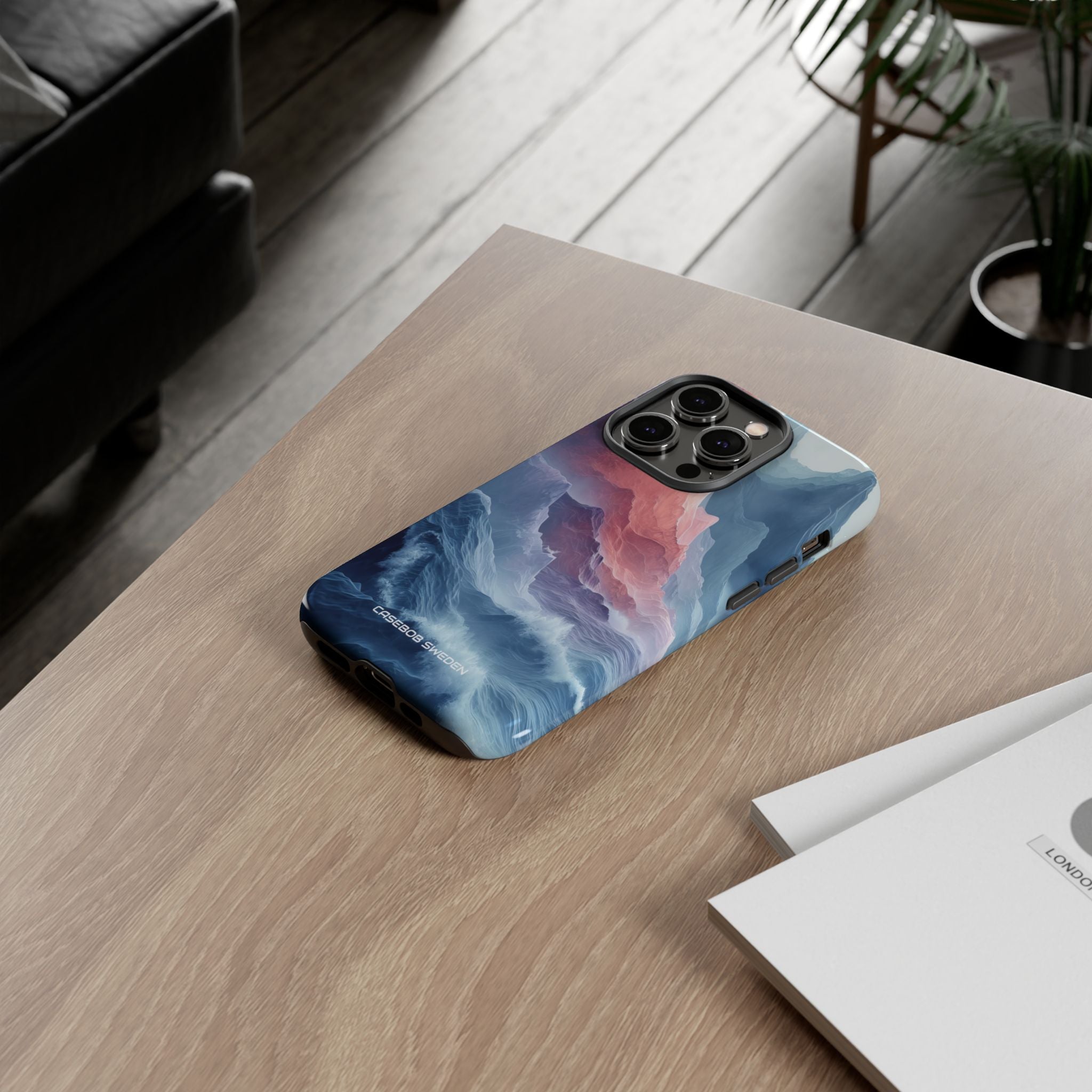 Mountain Wave Serenity - Tough iPhone 14 Phone Case