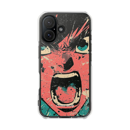 Screaming Face Pink iPhone 15 Case - Impact