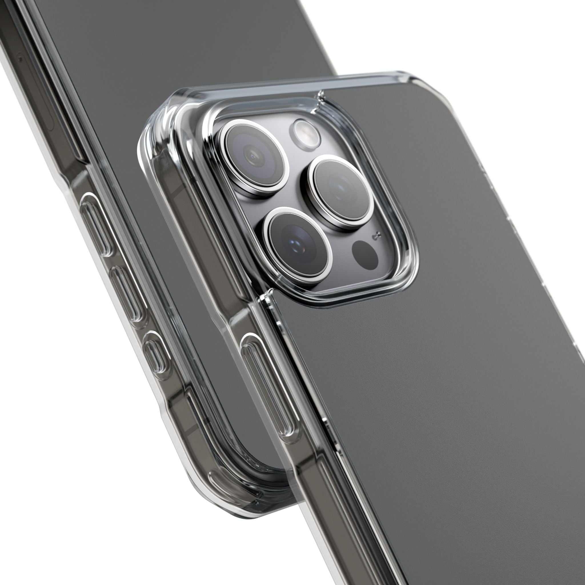 Granite Gray - Clear Impact Case for iPhone