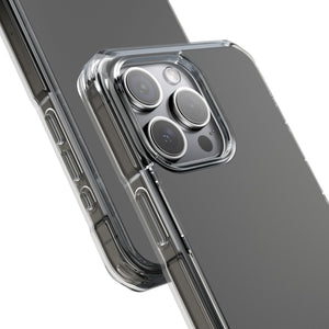 Granitgrau | Handyhülle für iPhone (Clear Impact Case – Magnetisch) 