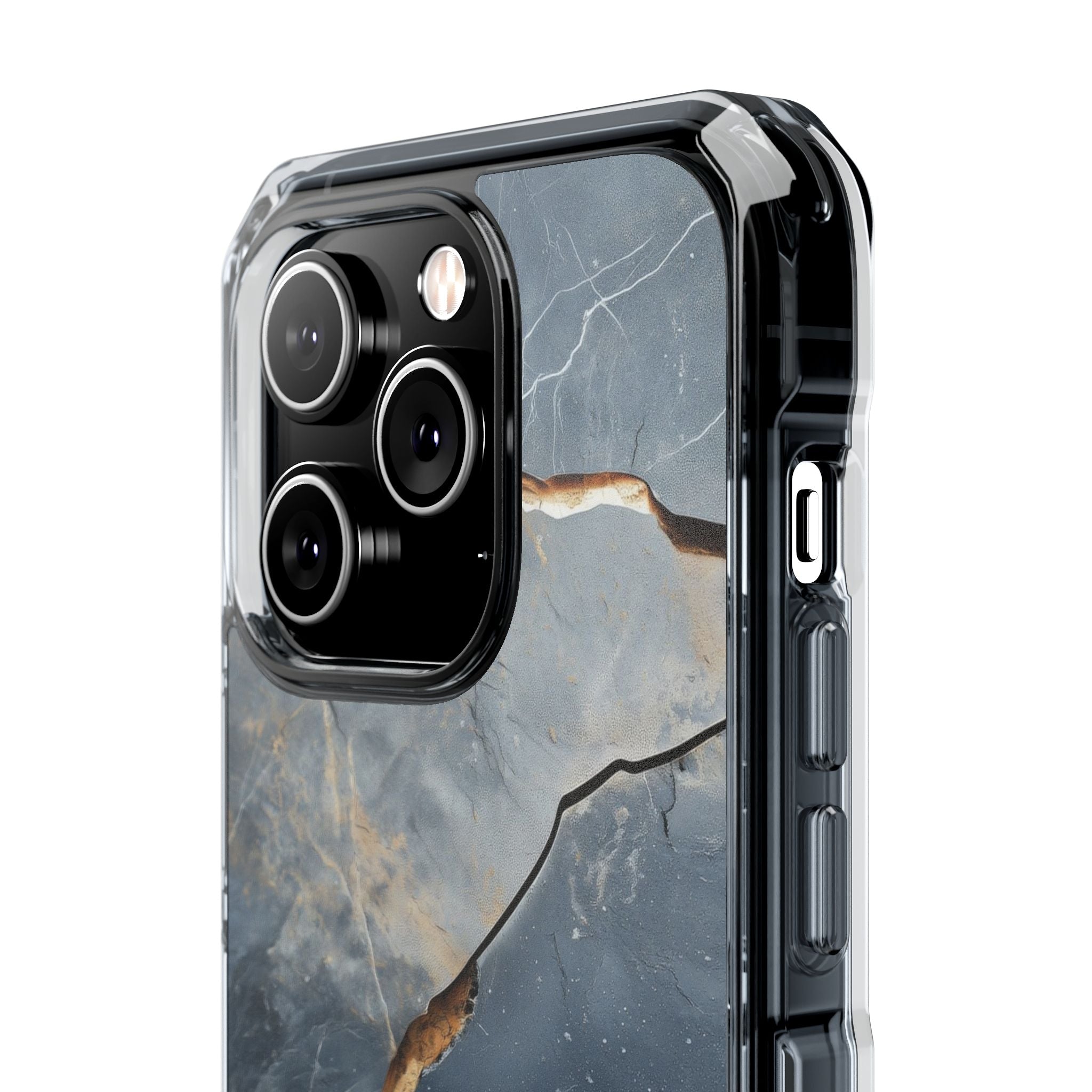 Jagged Vein Navy iPhone 14 Pro Case - Impact