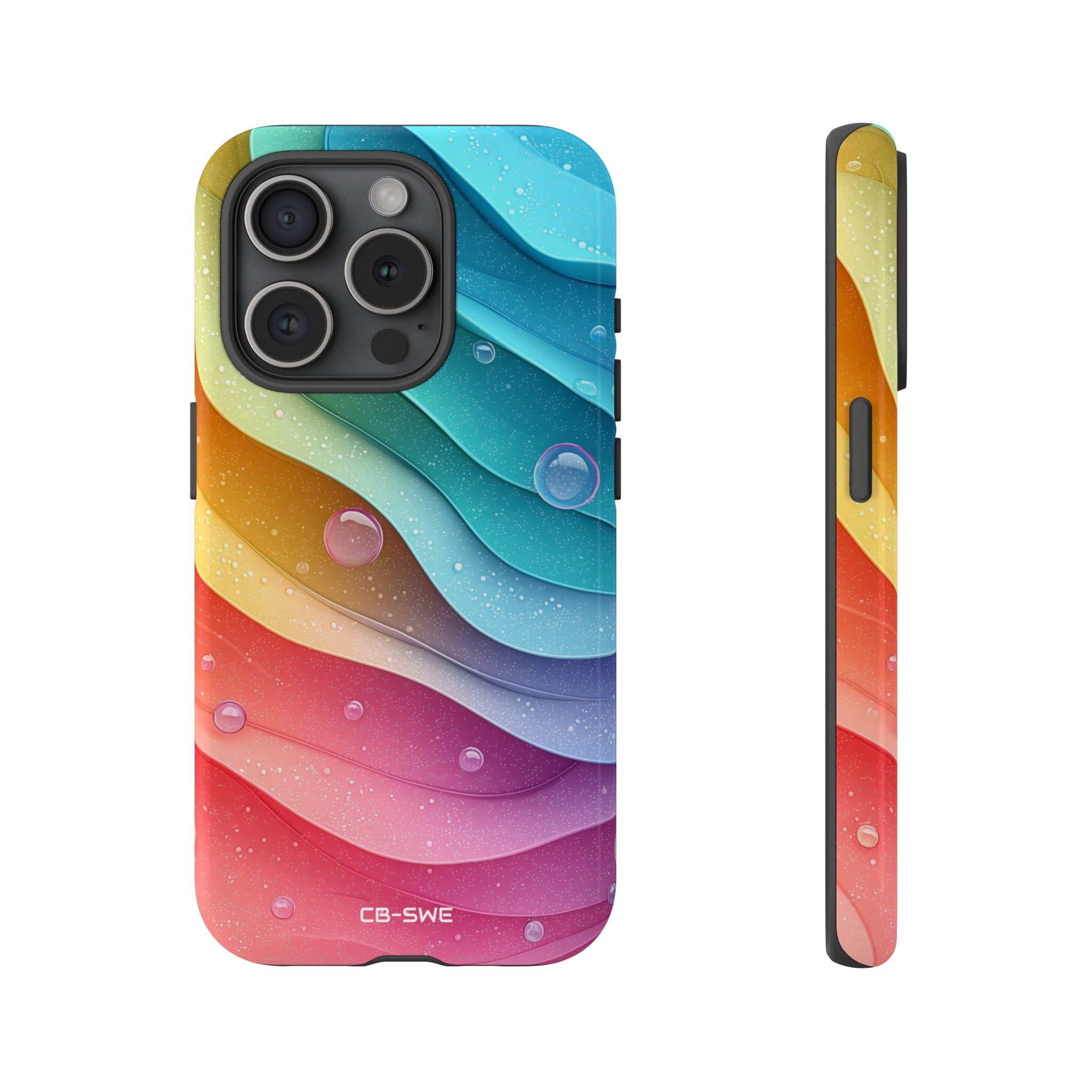 Waves Dance Playfully - iPhone Case