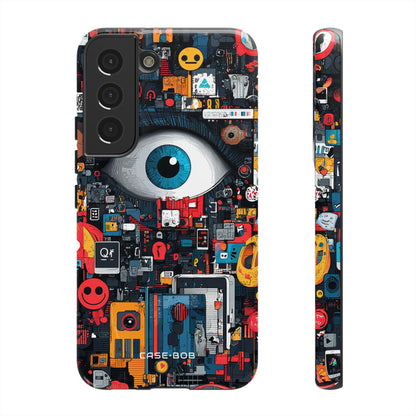 Digital Eye Blue Samsung S22 Case - Tough