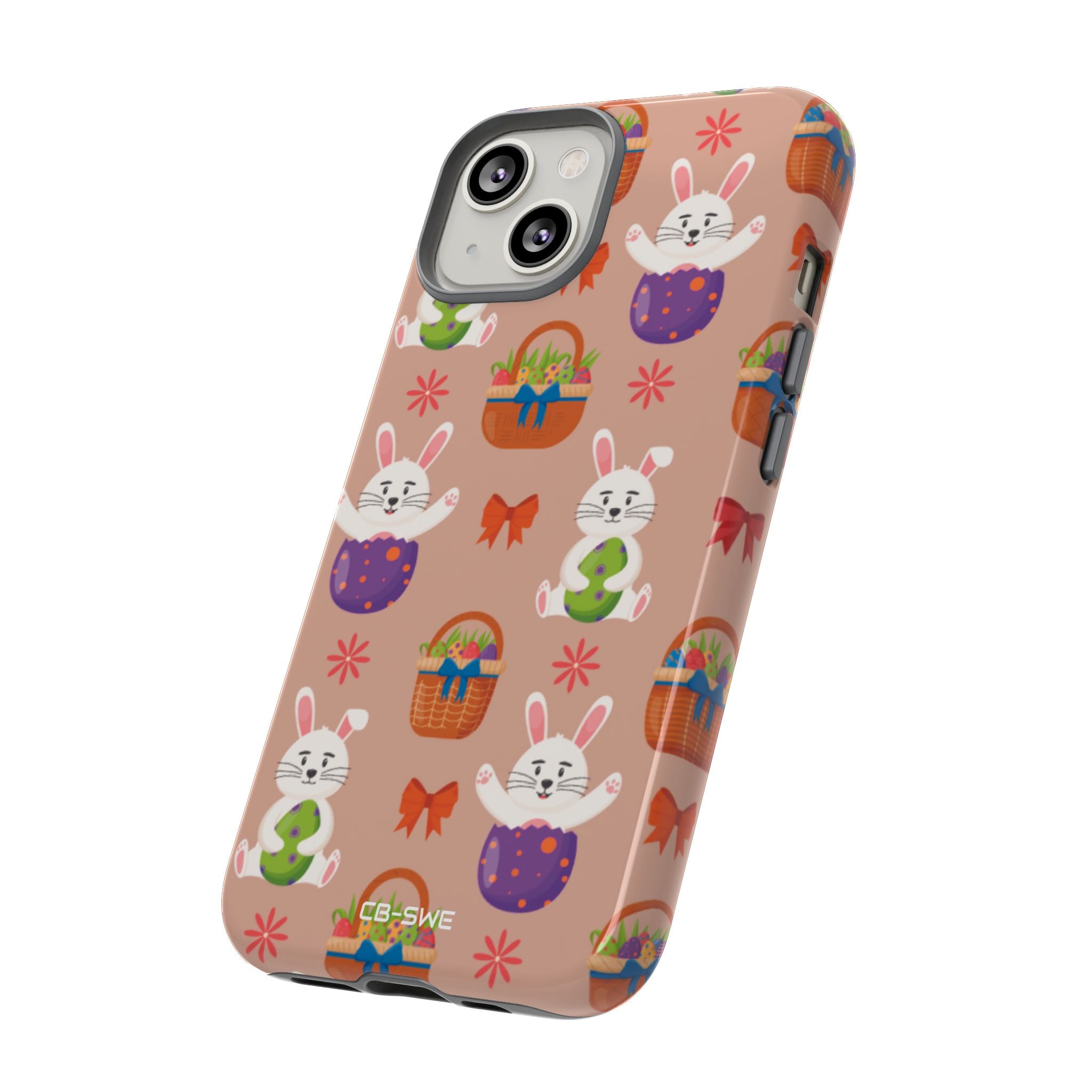 Bunnies Hold Eggs - iPhone Case
