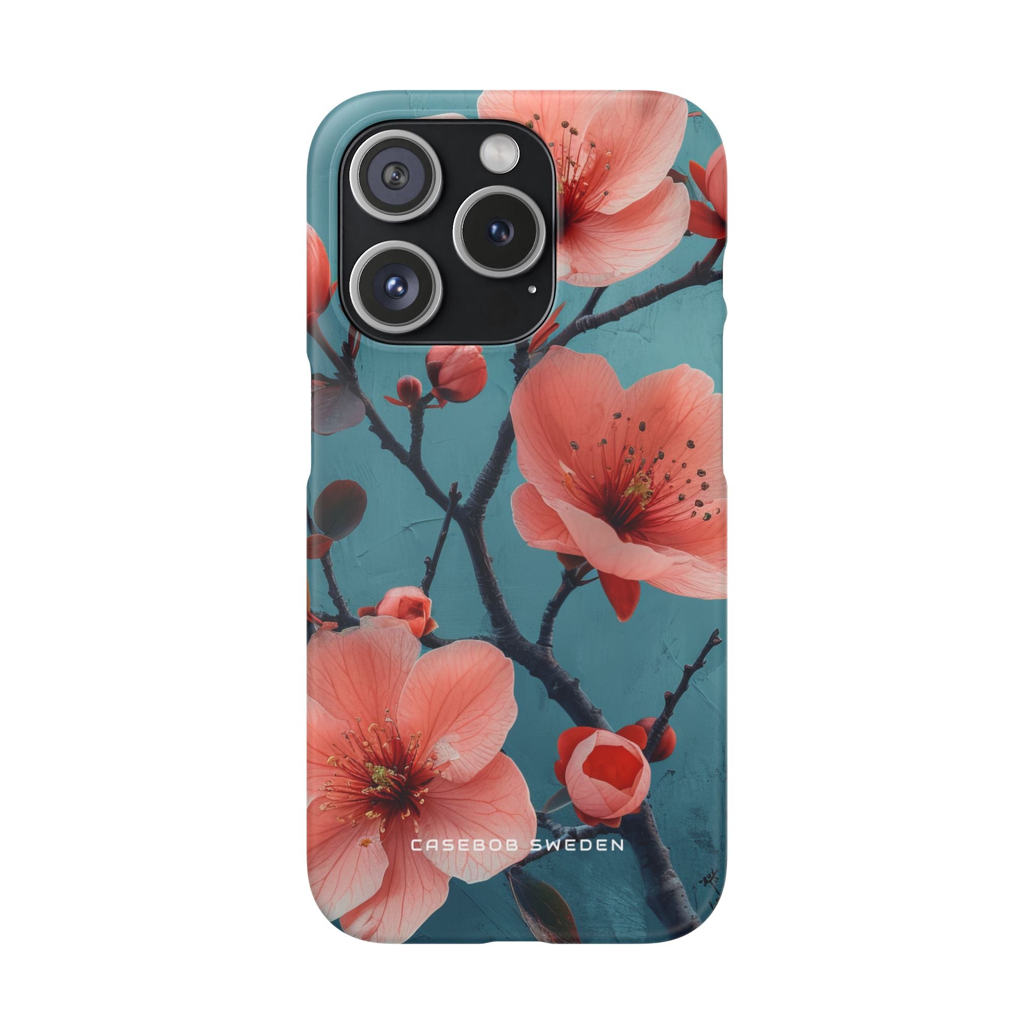 Floral Harmony Burst iPhone 15 - Slim Phone Case