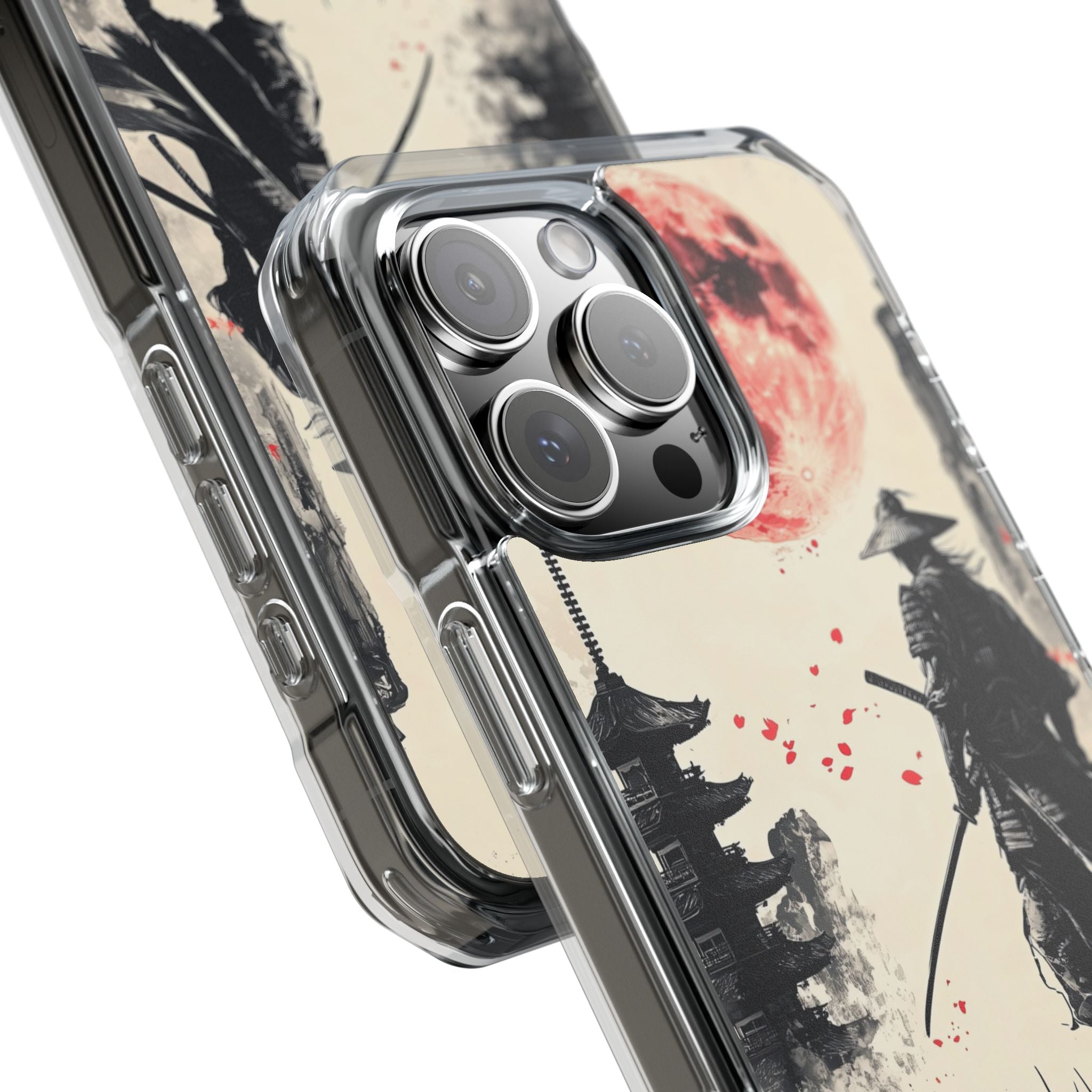 Samurai Gazes Moonward iPhone Case - Impact