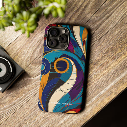 Vintage Vortex Harmony iPhone 15 - Tough Phone Case