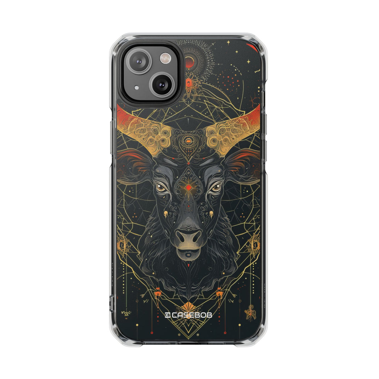 Celestial Taurus Mystique - Phone Case for iPhone (Clear Impact - Magnetic)