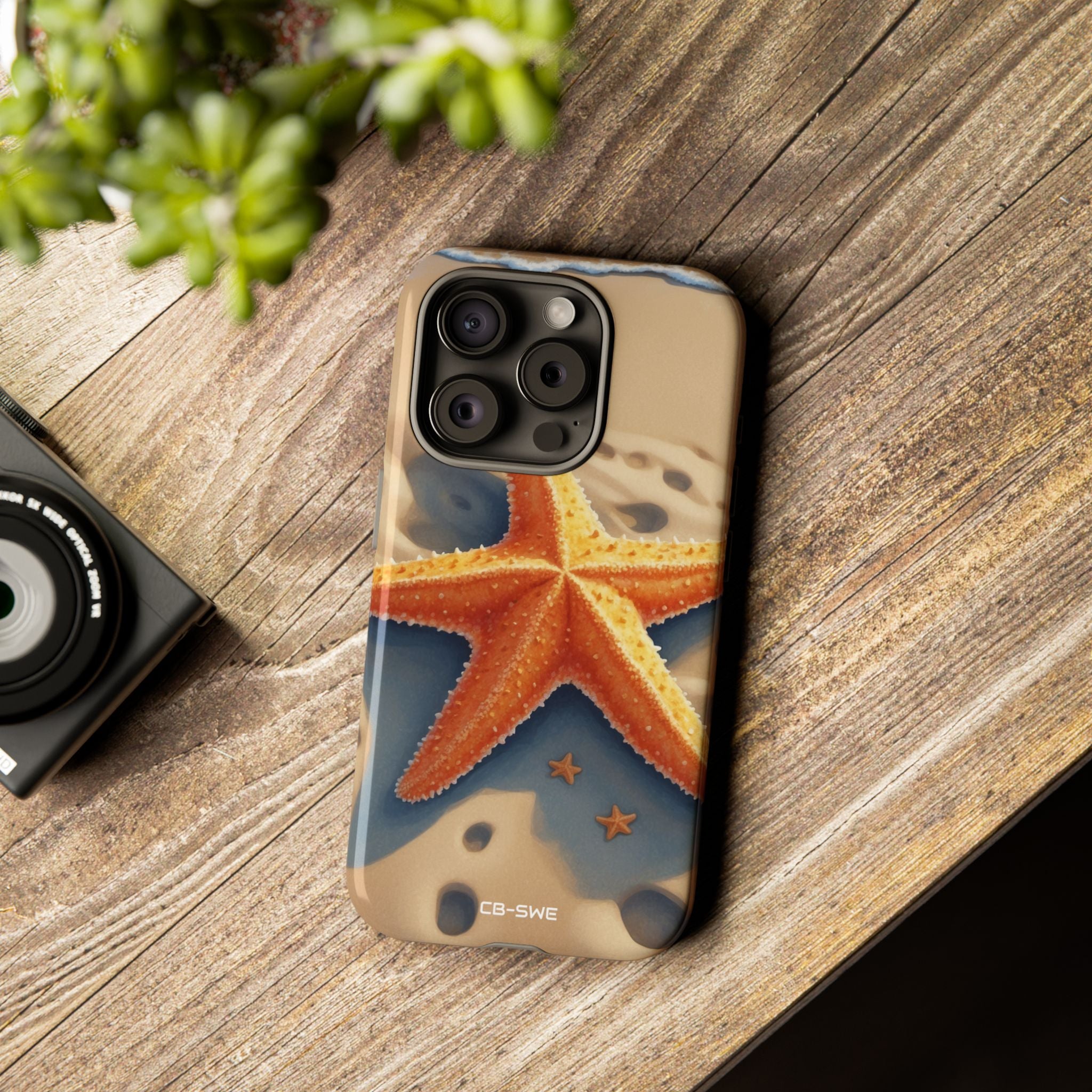 Starfish Rests On Sand - iPhone Case
