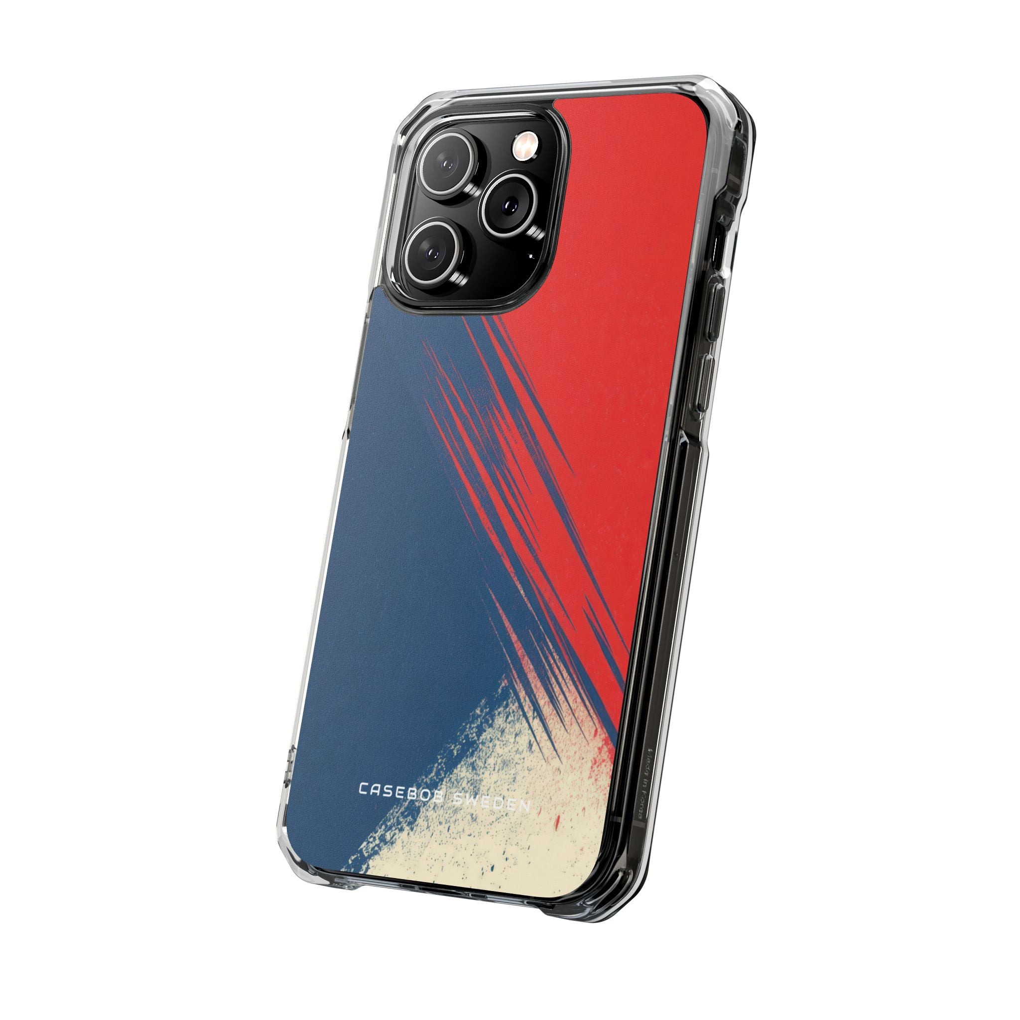 Vintage Brushstroke Harmony iPhone 14 - Clear Impact Phone Case