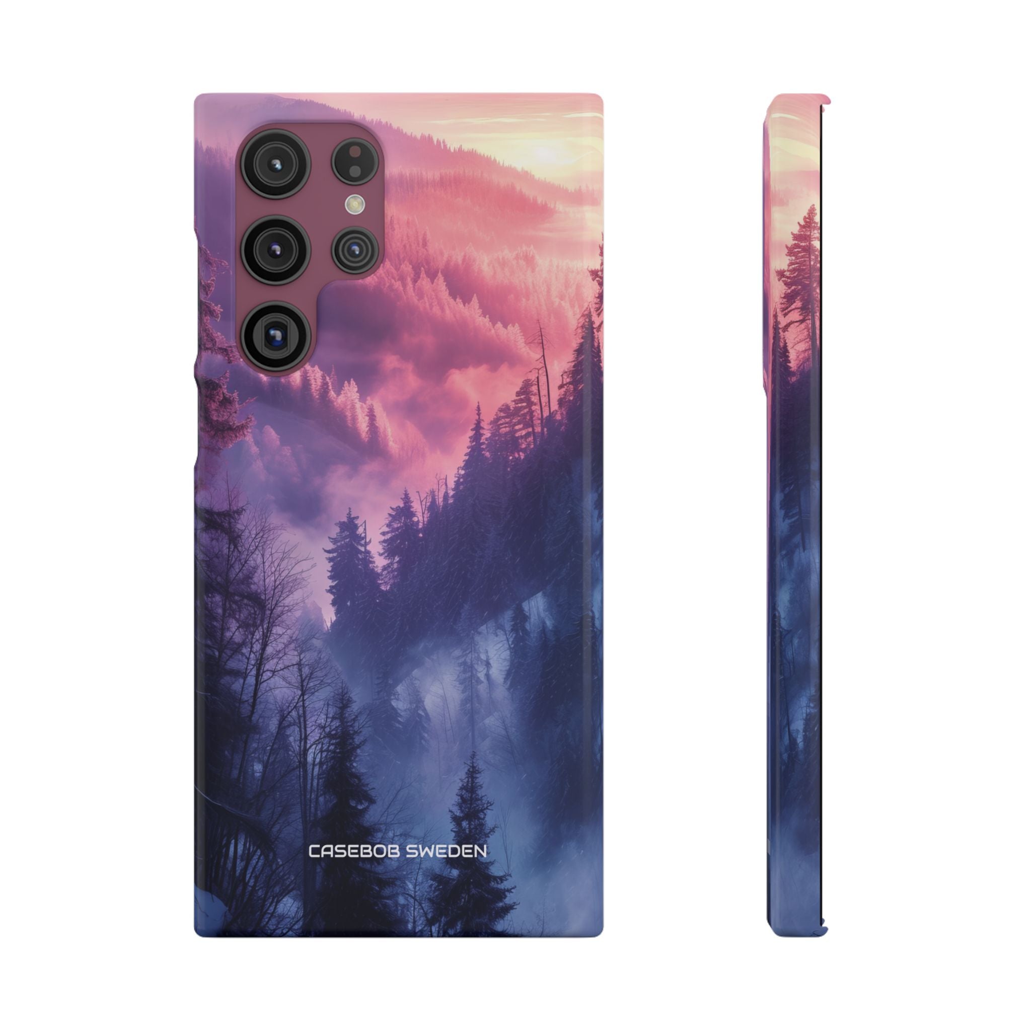 Misty Forest Serenity - Slim Samsung S22 Phone Case