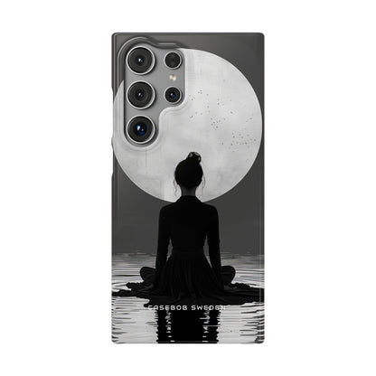 Zen Serenity Moon Reflection Samsung S24 - Slim Phone Case