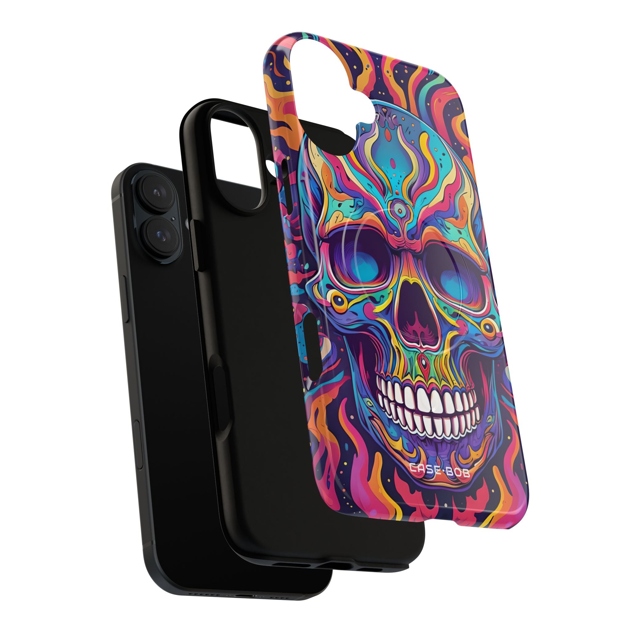 Flaming Skull iPhone 16 Plus Case - Tough+