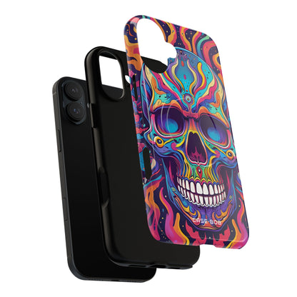 Flaming Skull iPhone 16 Plus Case - Tough+