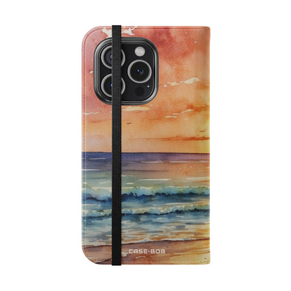 Golden Palm Sunset - iPhone 15 Pro Case - Wallet