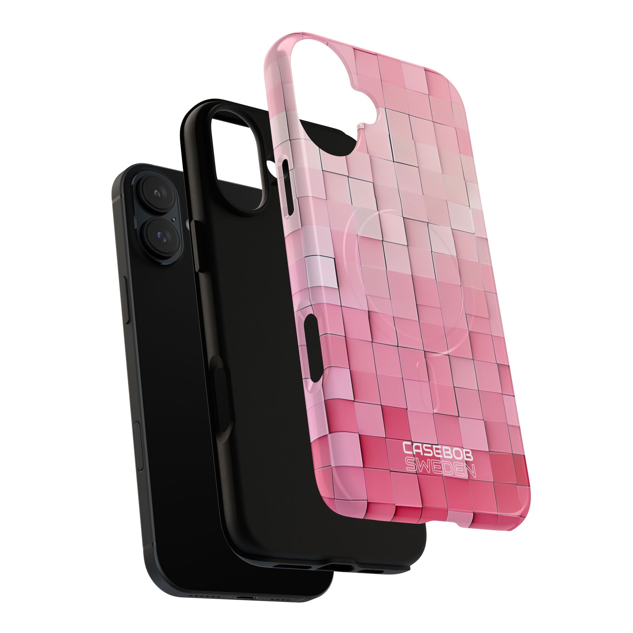 Roze Mozaïek Gloed iPhone 16 - Tough+