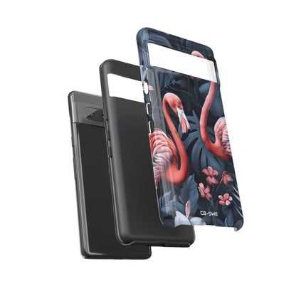 Flamingos Embrace Nature - Google Pixel Case