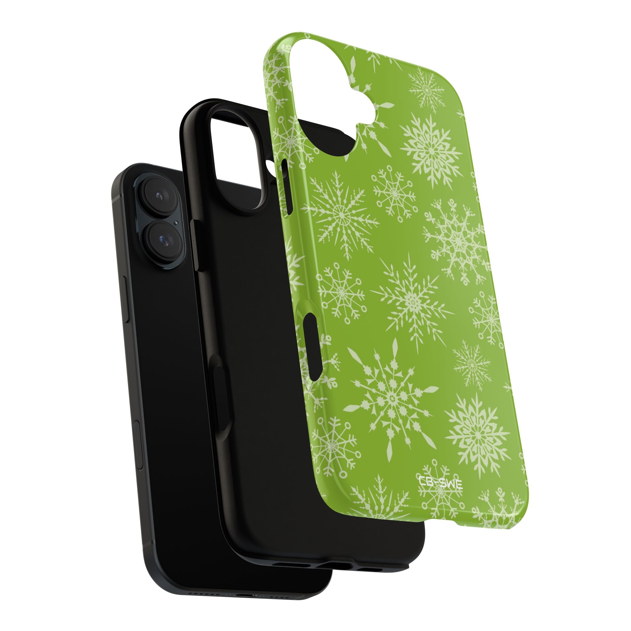 Snowflakes Dance Playfully - iPhone Case