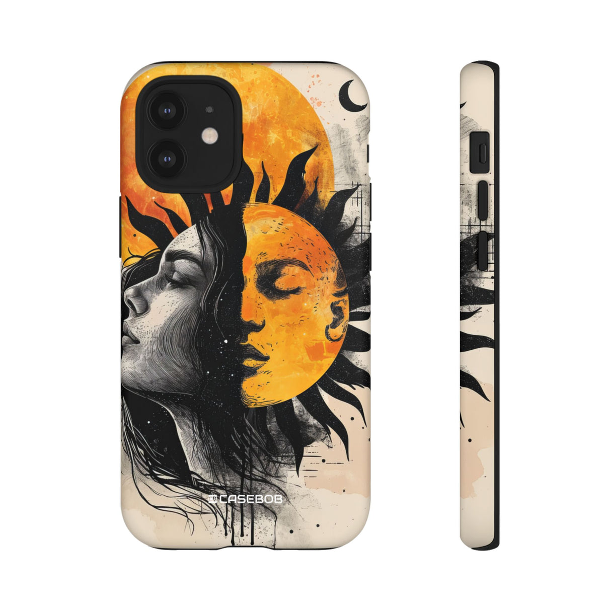 Sunlit Duality | Protective Phone Case for iPhone