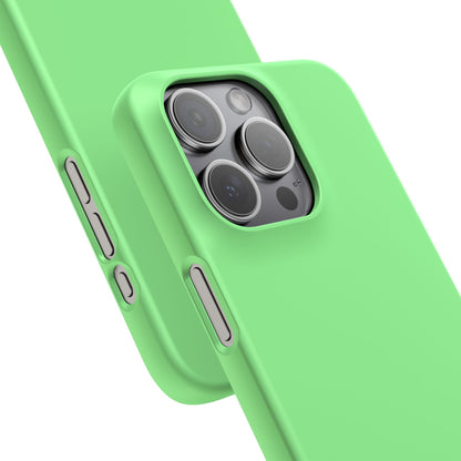 Pale Green iPhone 15 - Slim Phone Case