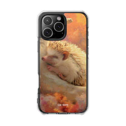 Hedgehog Rests Dreaming iPhone Case - Impact
