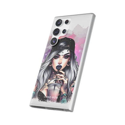 Silver Sip Nebula Samsung S23 Ultra Case - Soft