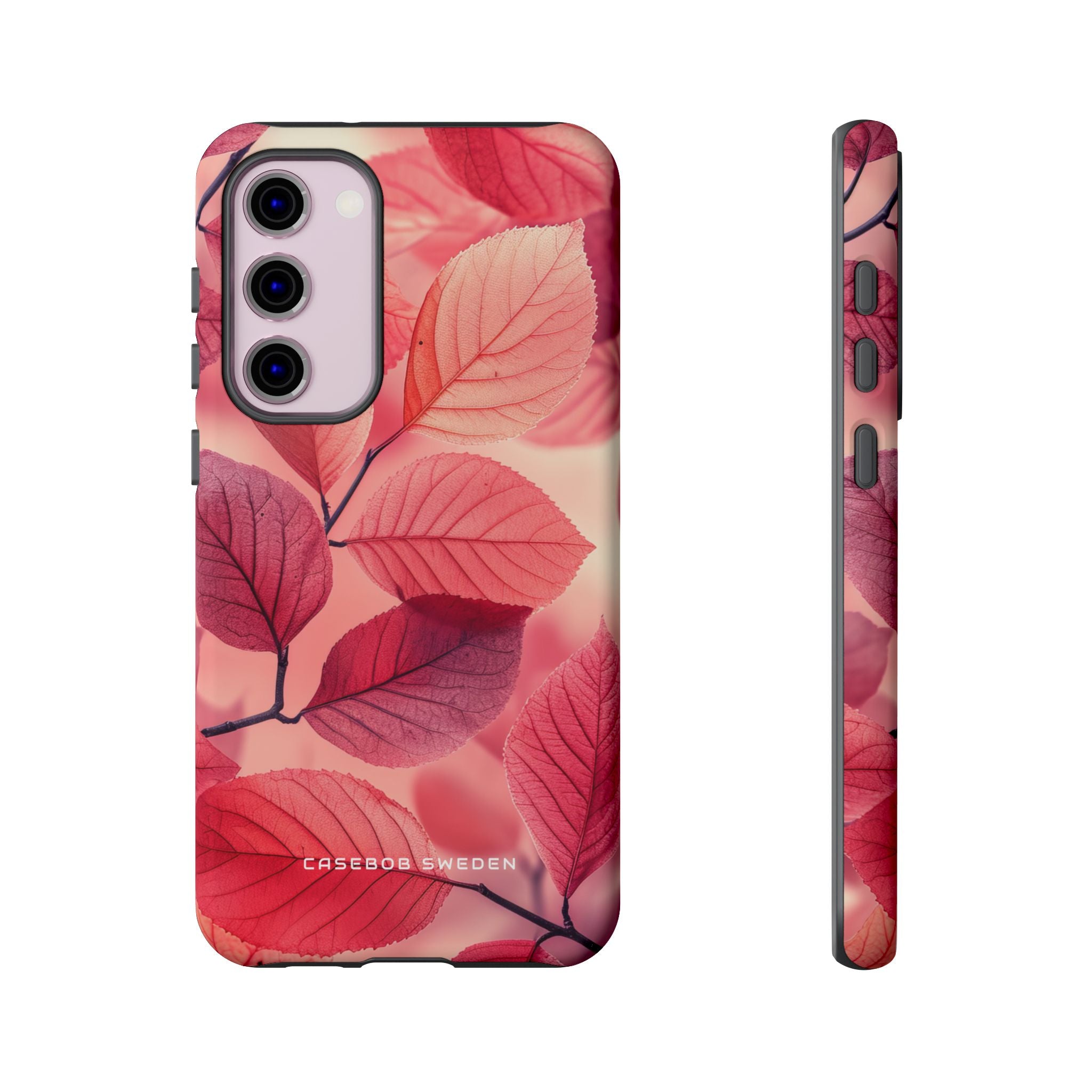 Elegant Pink Leaves Samsung S23 - Tough Phone Case