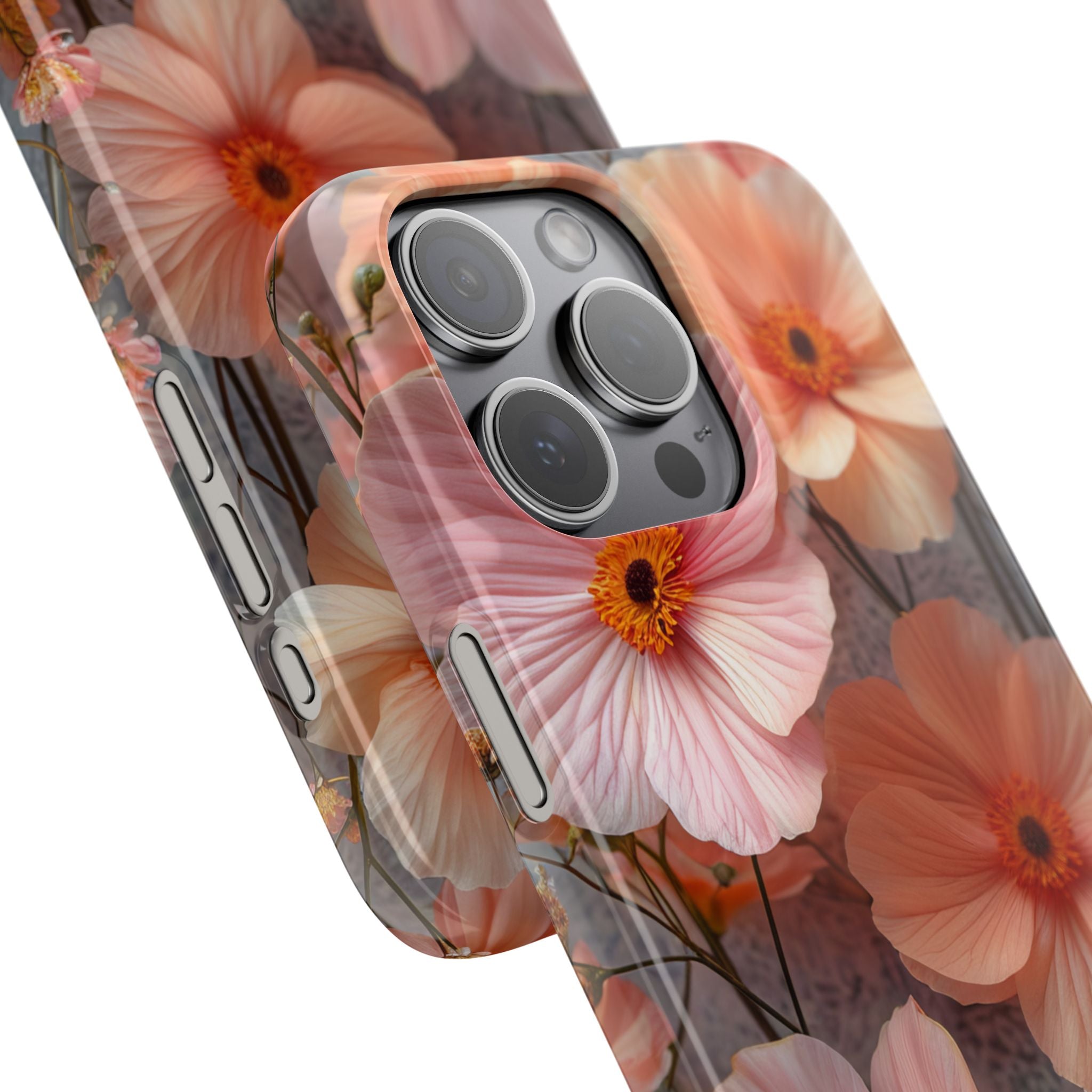 Serene Botanical Blooms - Slim iPhone 15 Phone Case