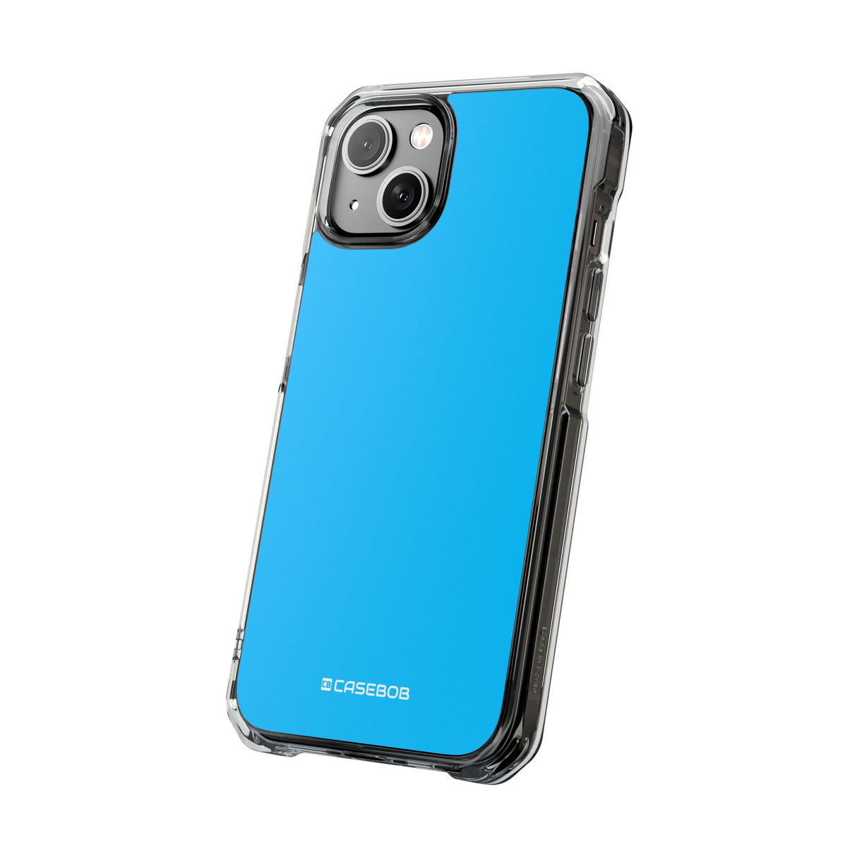 Deep Sky Blue | Handyhülle für iPhone (Clear Impact Case – magnetisch) 