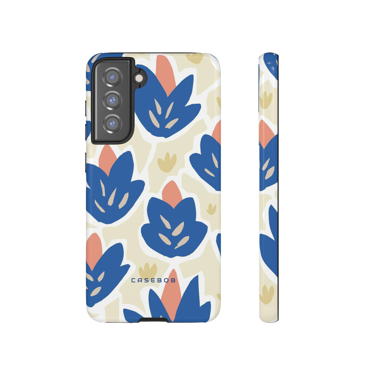 Blue Happy Flower - Protective Phone Case