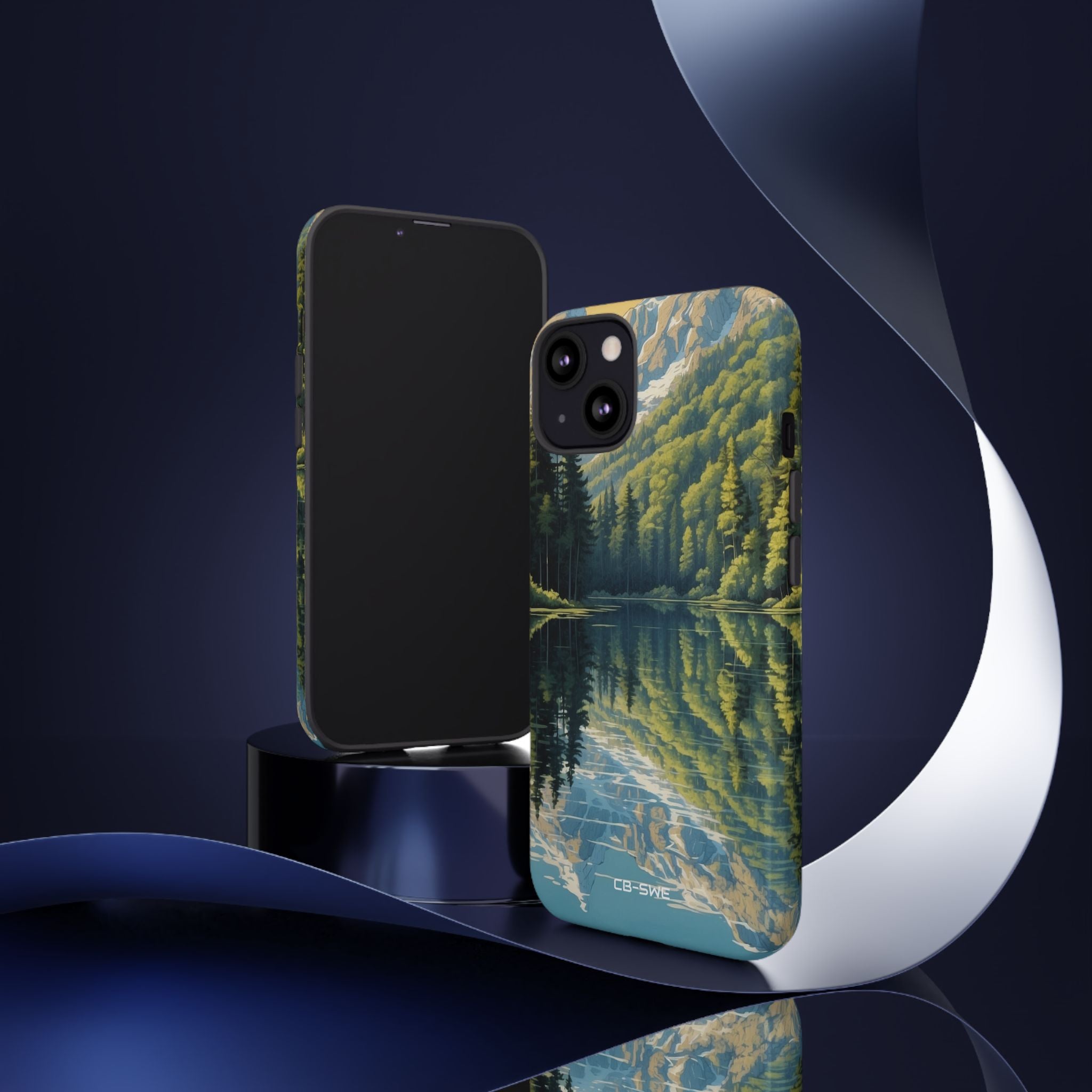 Mountain Peaks Reflect - iPhone Case