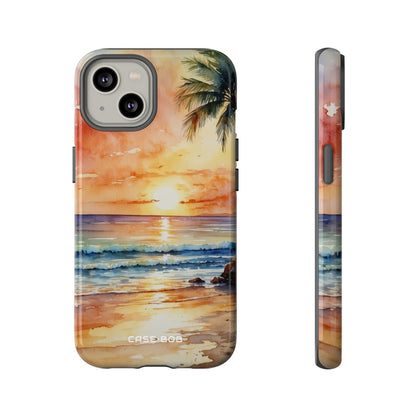 Sunset Palm iPhone 14 Case - Tough