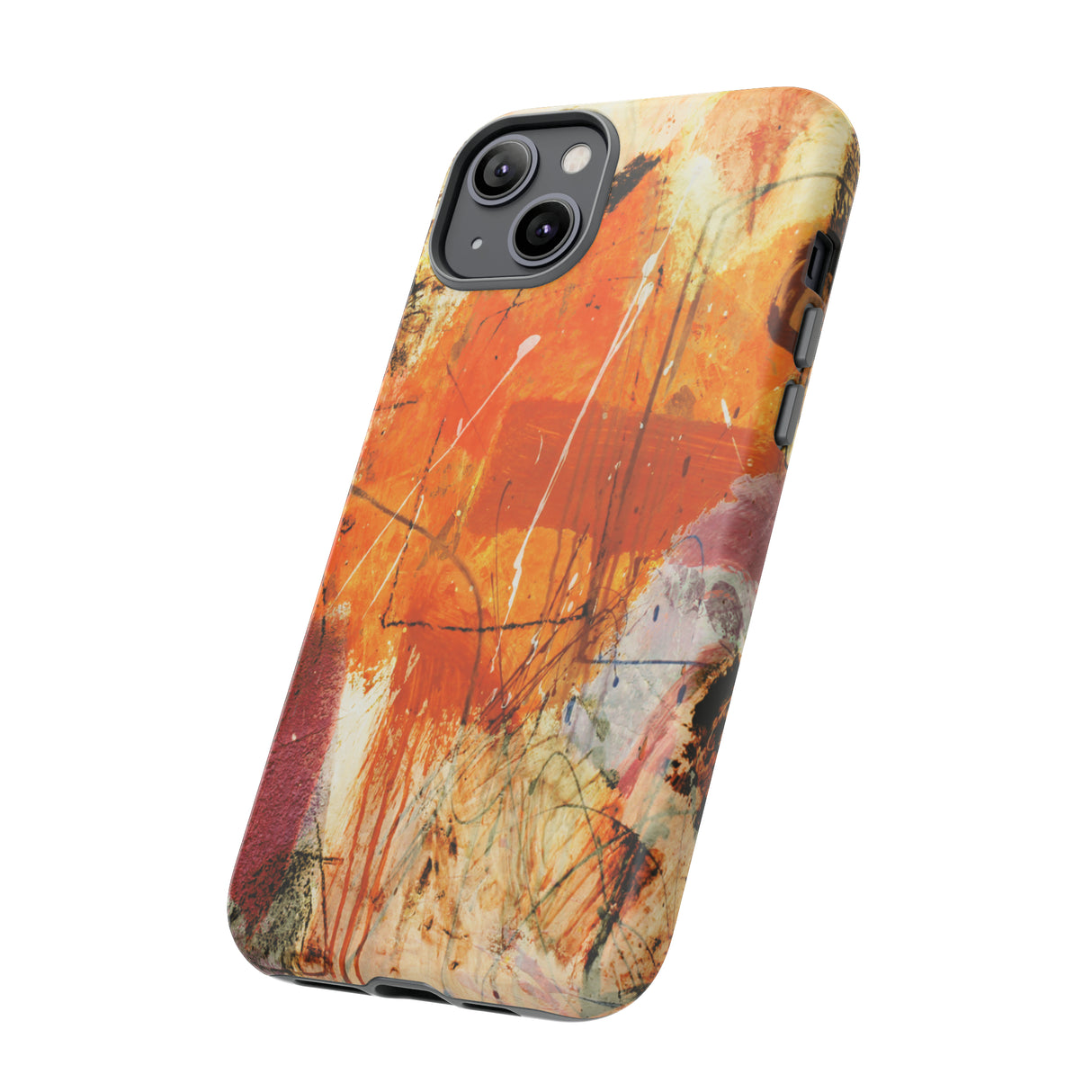 Abstract Orange Art - Protective Phone Case