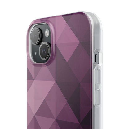 Gradient Purple Mosaic iPhone 15 - Flexi Phone Case