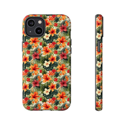 Tropical Blooms Flourish - iPhone Case
