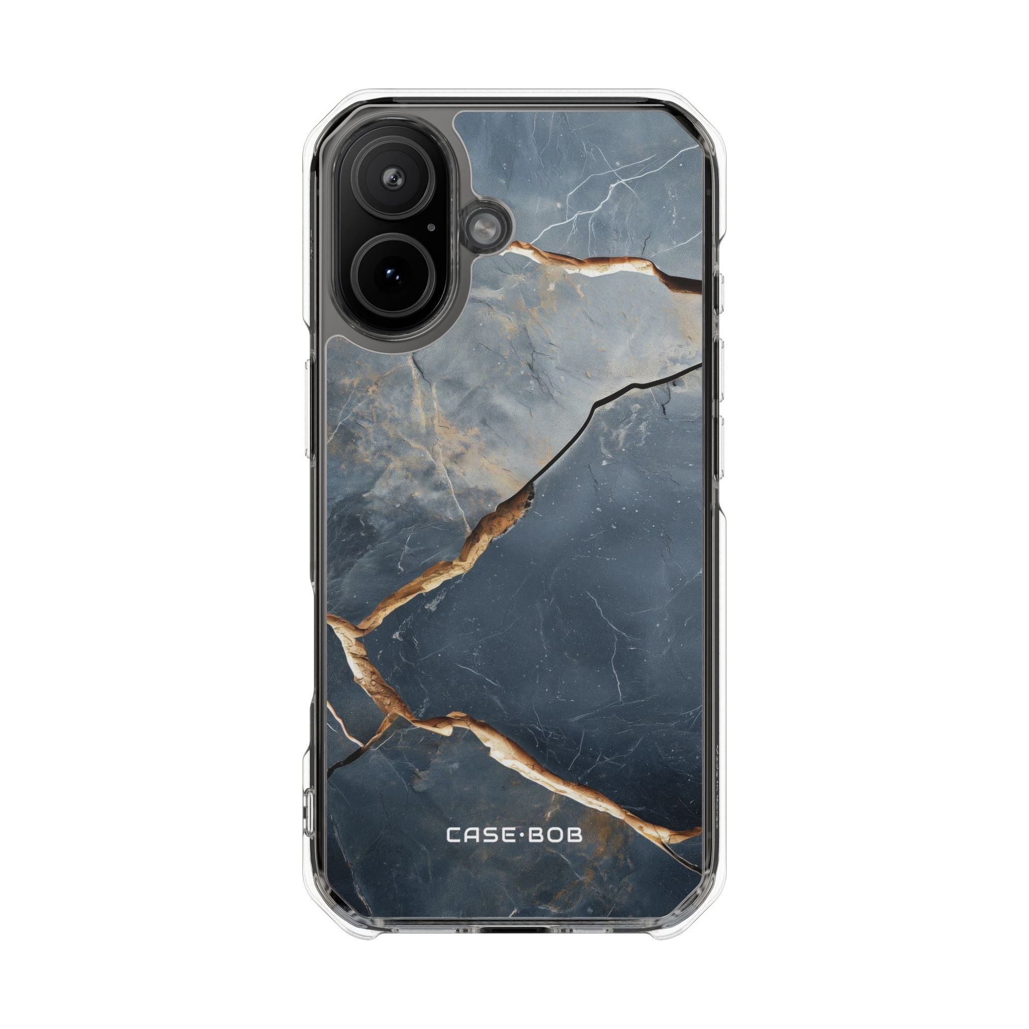 Jagged Cracks Black iPhone 17 Case - Impact