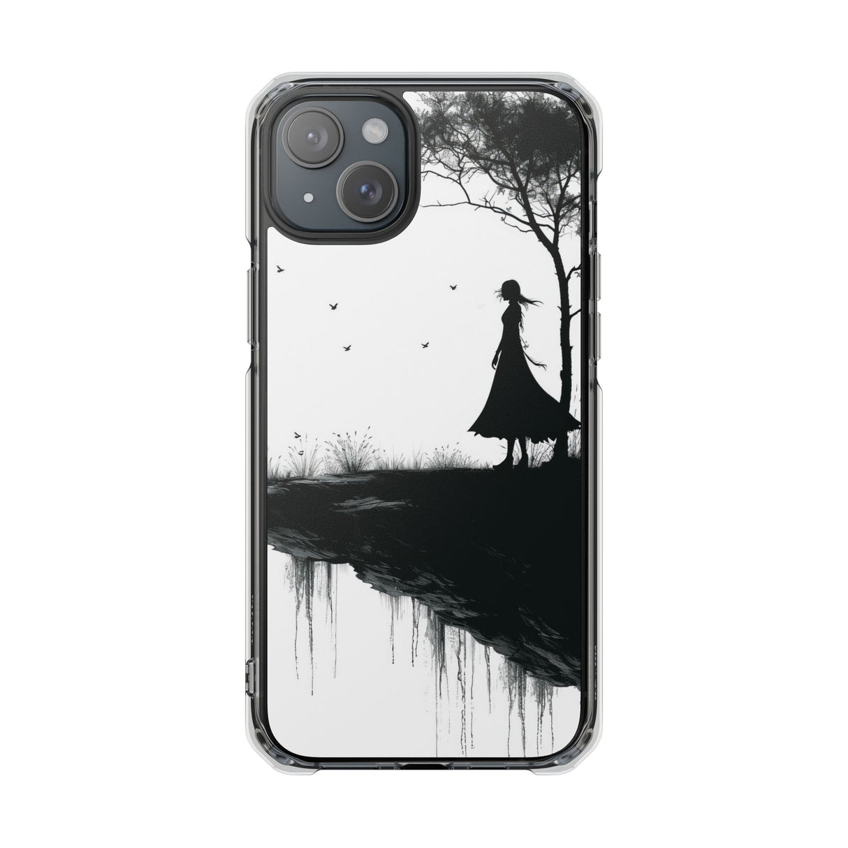 Solitary Serenity - Phone Case for iPhone (Clear Impact - Magnetic)