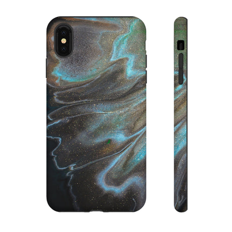 Smaragd Glitter Ink Art iPhone Case (Protective) iPhone XS MAX Matte Phone Case