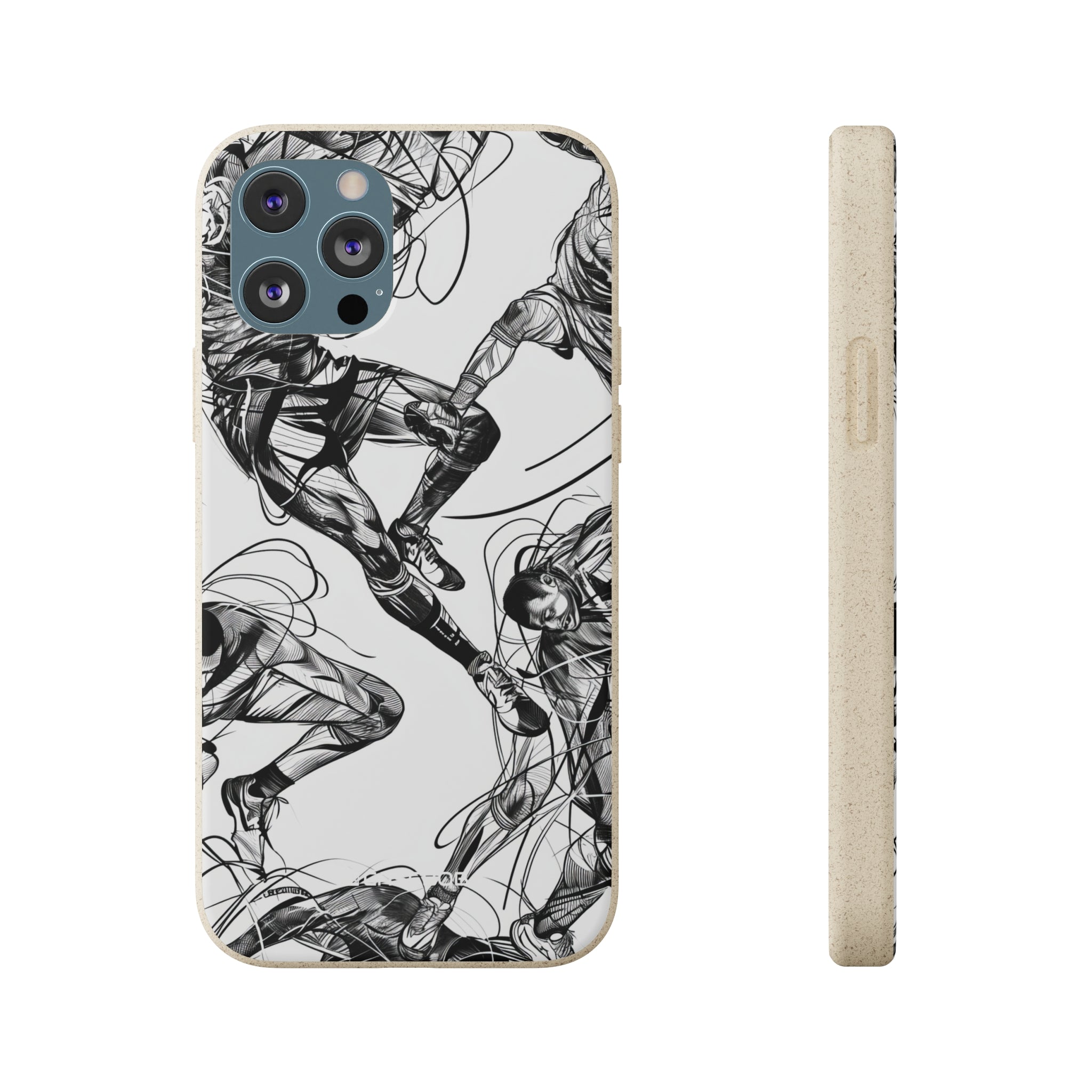 Dynamic Athletic Surrealism | Biodegradable Phone Case