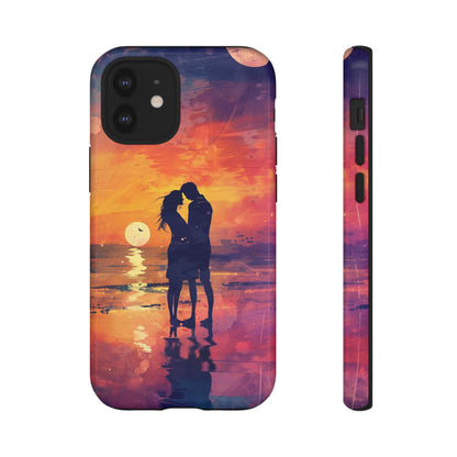 Seaside Sunset Embrace - Protective Phone Case