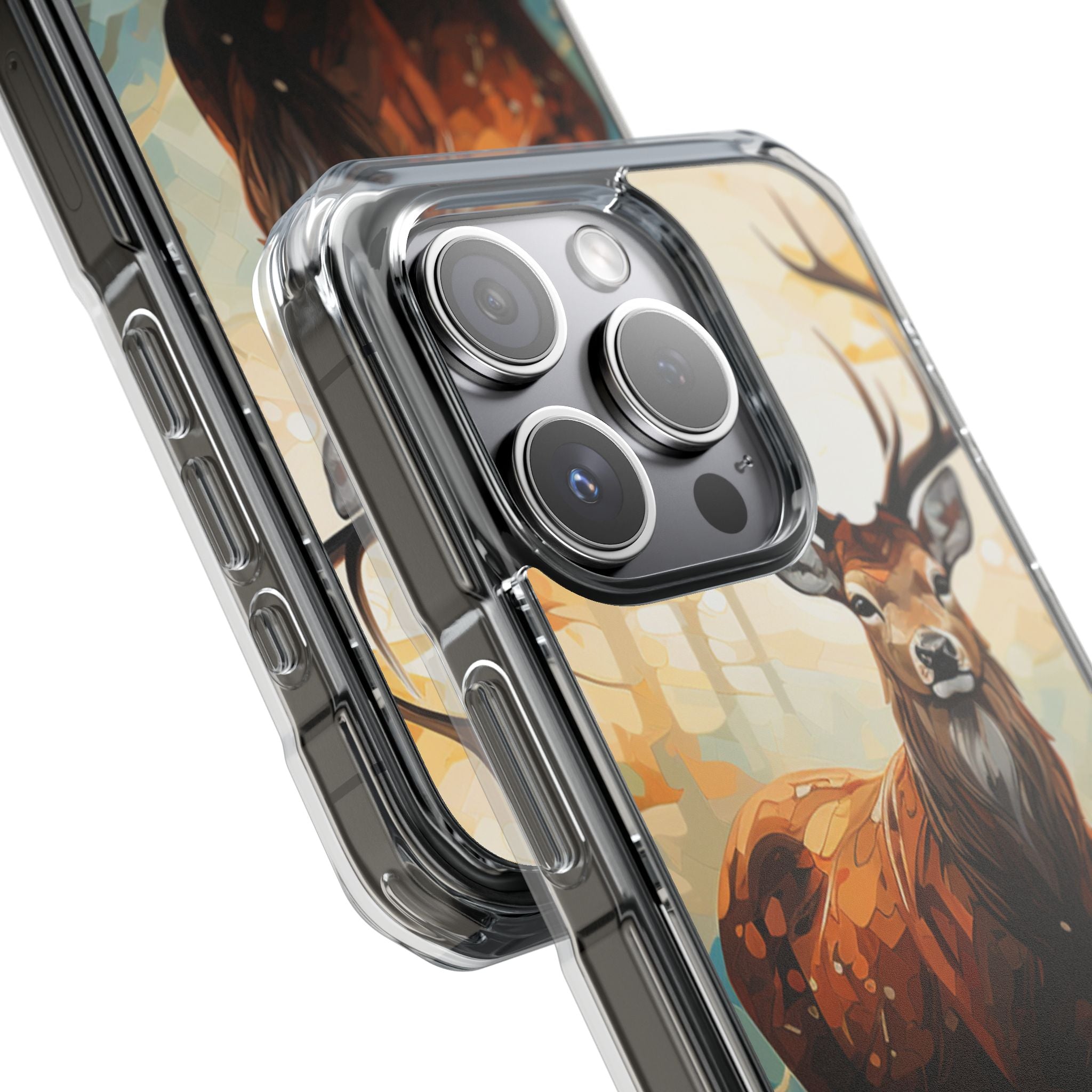 Glowing Stag iPhone 15 Pro Case - Impact