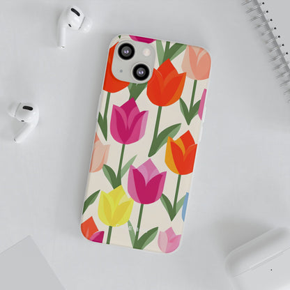 Tulip Harmony Green iPhone 13 - Soft Case