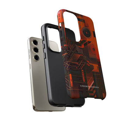 Gradient Circuitburst Samsung S23 - Tough Phone Case