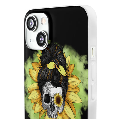 Sunflower Skull iPhone 13 - Soft