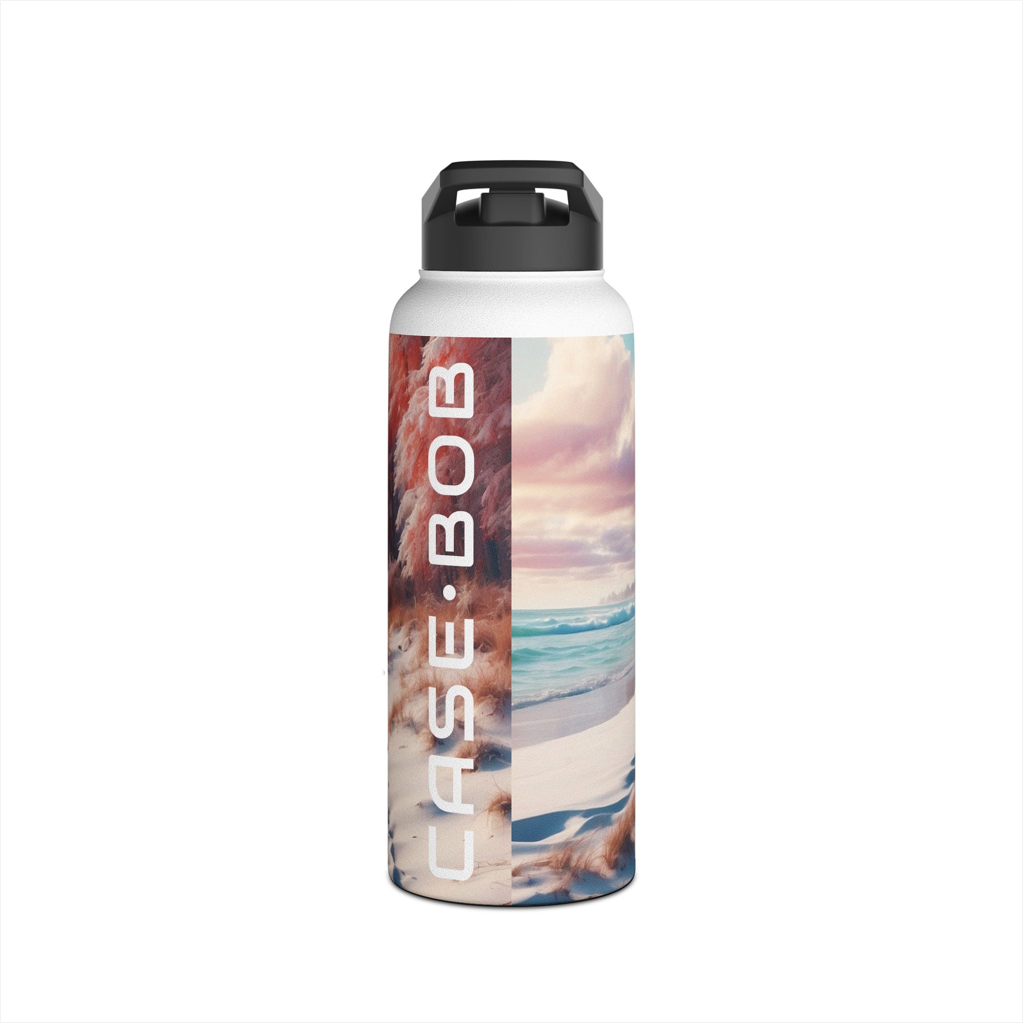Snowy Footprints - Stainless Steel Water Bottle