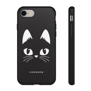 Cartoon Cat Icon - Protective Phone Case