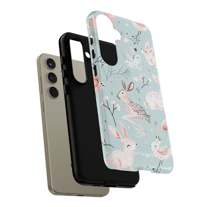 Whimsical Bunny Blossom - Tough Samsung S24 Phone Case