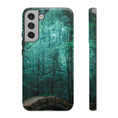 Mystical Forest with Stone Bridge - Protective Phone Case