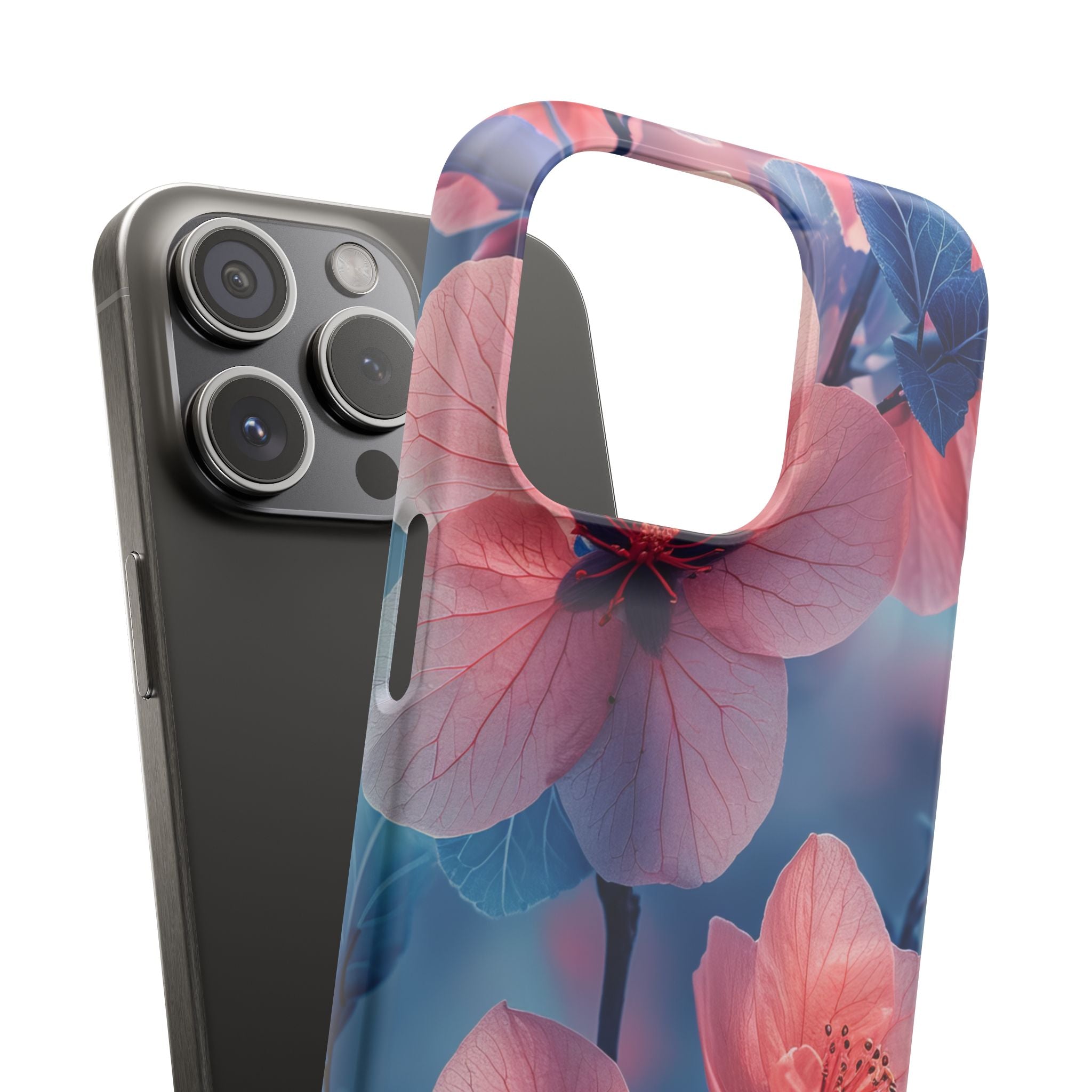 Ethereal Floral Harmony iPhone 15 - Slim Phone Case