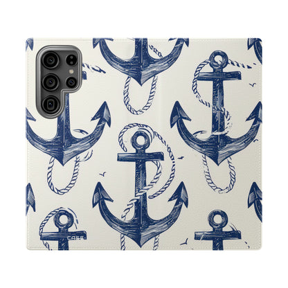 Blue Anchor Breeze - Samsung S23 Ultra Case - Wallet